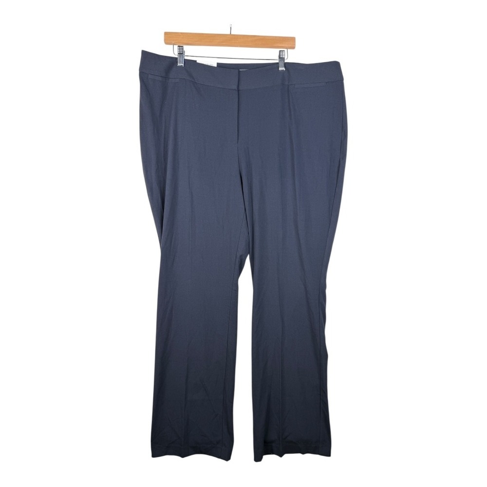 New The Limited Lexie High Rise Relaxed Bootcut Dress Pants size 18W Gray